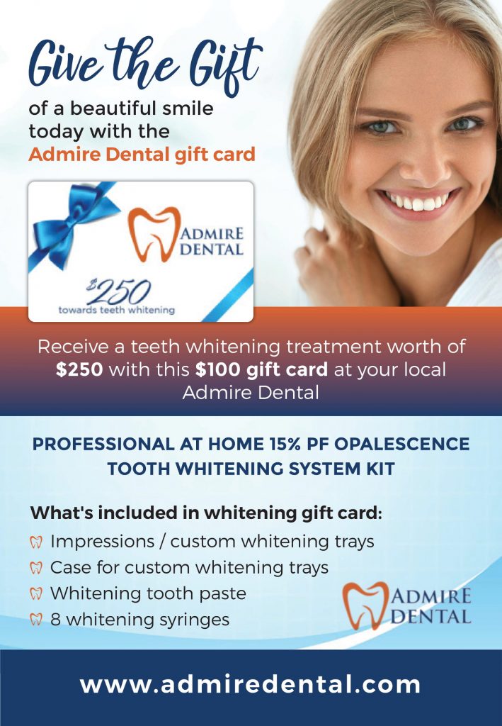 Gift Card Promotion Admire Dental Southgate